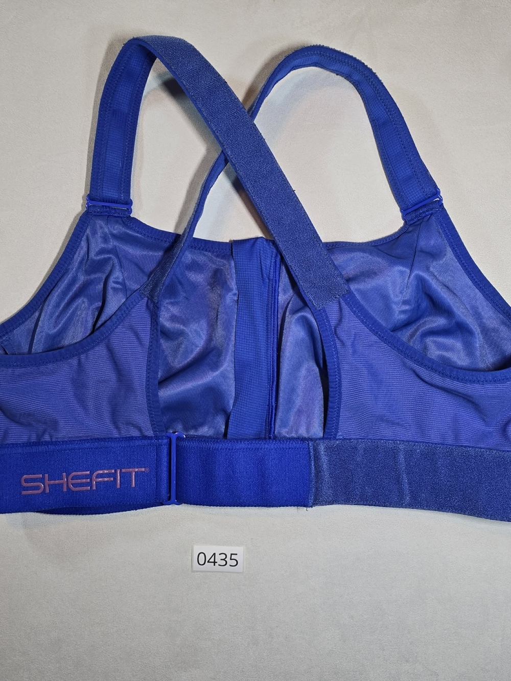 Shefit Royal Blue Adjustable Support Sports Bra 3 Luxe